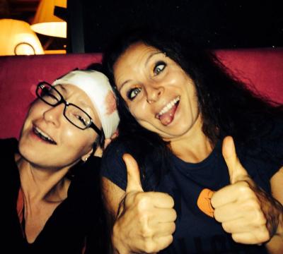 Ari und ich in Last Minute-Verkleidung